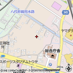 熊本県八代市長田町3373周辺の地図