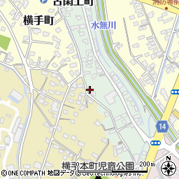 熊本県八代市古閑上町73周辺の地図