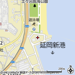 宮崎県漁連延岡支所土々呂製氷工場周辺の地図