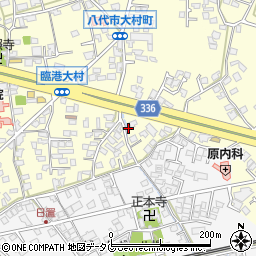 熊本県八代市大村町周辺の地図