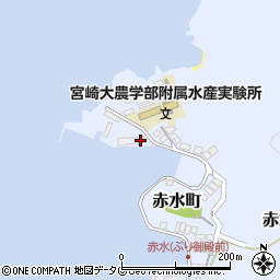 延岡市漁協赤水周辺の地図