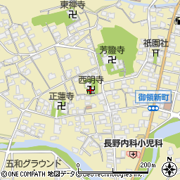 西明寺周辺の地図