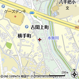 熊本県八代市古閑上町124周辺の地図