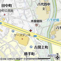 カーコンビニ倶楽部八代田中町店周辺の地図