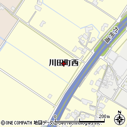 熊本県八代市川田町西周辺の地図