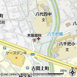 熊本県八代市古閑上町186周辺の地図