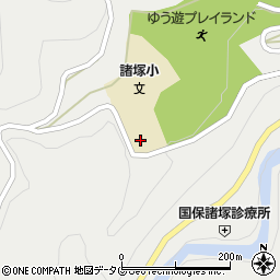 諸塚村民体育館周辺の地図