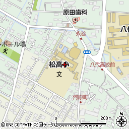 八代市立松高小学校周辺の地図