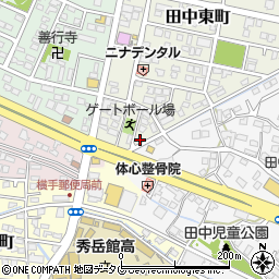 熊本県八代市田中東町13-4周辺の地図