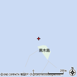 黒木島周辺の地図