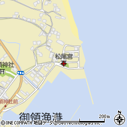 松尾宮周辺の地図