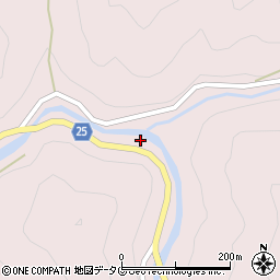 熊本県八代市東陽町河俣鹿路周辺の地図