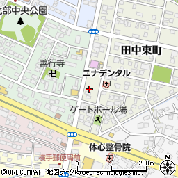 熊本県八代市田中東町26-9周辺の地図