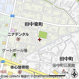 熊本県八代市田中東町11-10周辺の地図