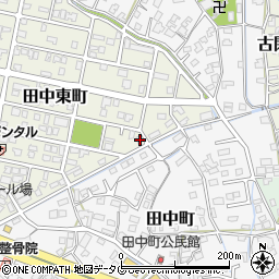 熊本県八代市田中東町9-2周辺の地図