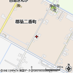 熊本県八代市郡築二番町87周辺の地図