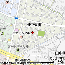 熊本県八代市田中東町17-5周辺の地図