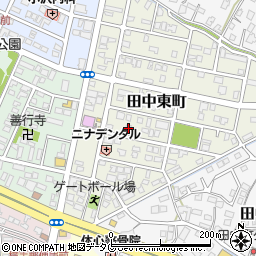 熊本県八代市田中東町17-7周辺の地図