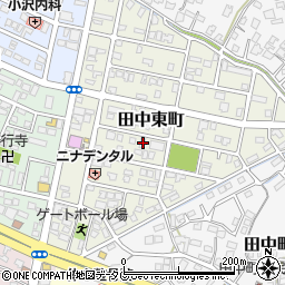 熊本県八代市田中東町17-18周辺の地図