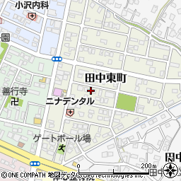 熊本県八代市田中東町17-15周辺の地図