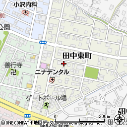 熊本県八代市田中東町17-14周辺の地図