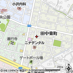 熊本県八代市田中東町17-12周辺の地図