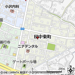 熊本県八代市田中東町18-9周辺の地図