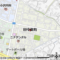 熊本県八代市田中東町周辺の地図