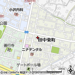 熊本県八代市田中東町18-15周辺の地図