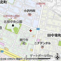 セブンイレブン八代田中西町店周辺の地図