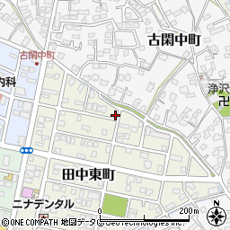 熊本県八代市田中東町21-1周辺の地図