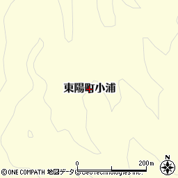 熊本県八代市東陽町小浦周辺の地図