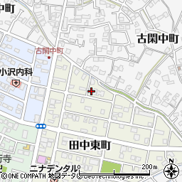 熊本県八代市田中東町21-4周辺の地図