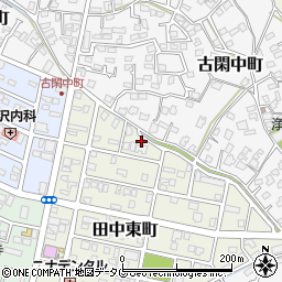 熊本県八代市田中東町21-9周辺の地図