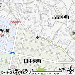 熊本県八代市田中東町21周辺の地図