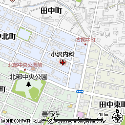 熊本県八代市田中北町4-12周辺の地図