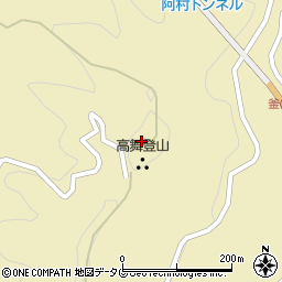 高舞登山周辺の地図