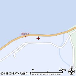 上津深江簡易郵便局周辺の地図