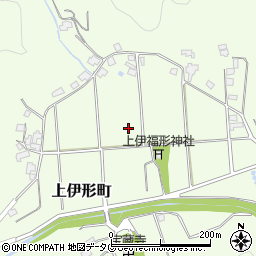 宮崎県延岡市上伊形町周辺の地図