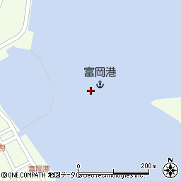 富岡港周辺の地図