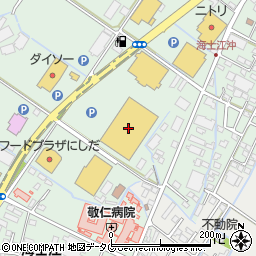 ホームプラザナフコ東八代店周辺の地図