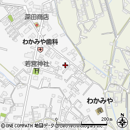 熊本県八代市古閑中町1366-8周辺の地図