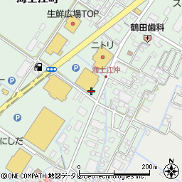 海士江木材センター周辺の地図