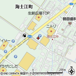 ダイレックス海士江店周辺の地図