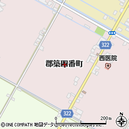 熊本県八代市郡築四番町周辺の地図