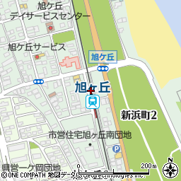 旭ケ丘駅周辺の地図