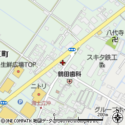 セブンイレブン八代海士江町店周辺の地図