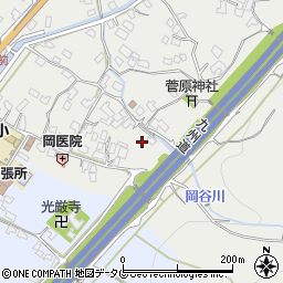 熊本県八代市岡町（谷川）周辺の地図