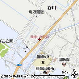 竜峰小学校前周辺の地図