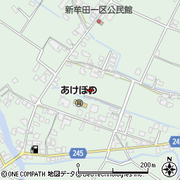 熊本県八代市千丁町新牟田周辺の地図